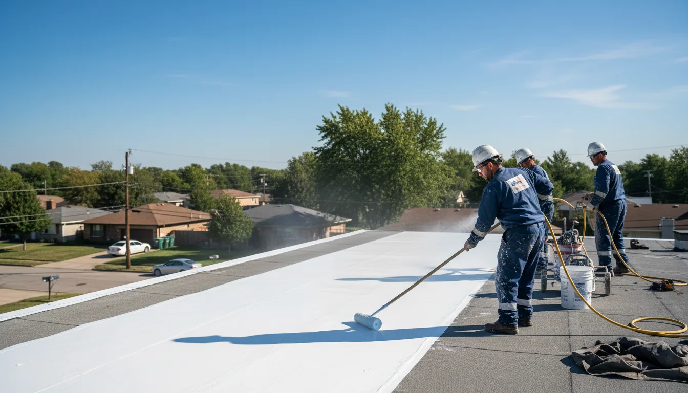 Commercial roof coating in Loveville, MD near me